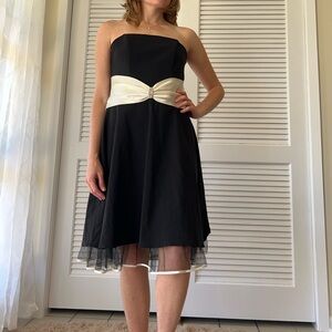Vintage 90s B. Smart Strapless Cocktail Dress